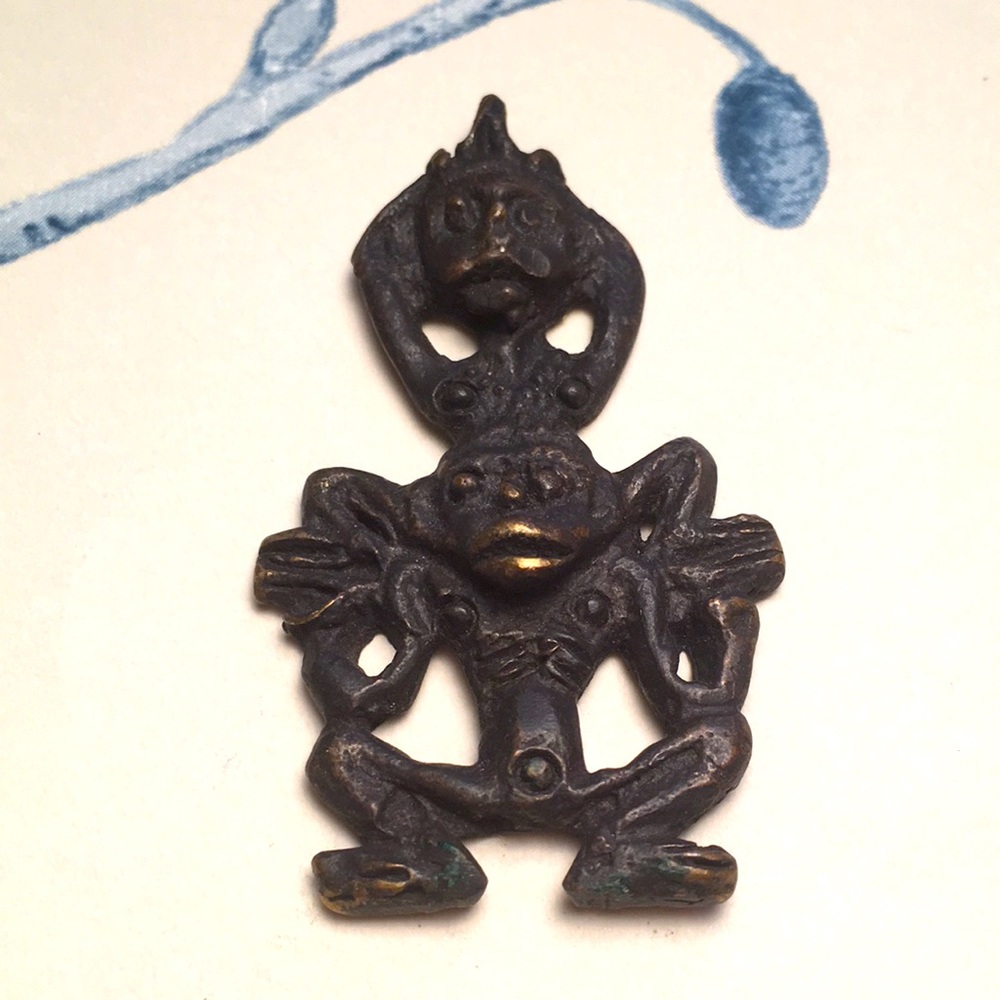 Vintage Brass Icon Pendent FREE with purchase❤️